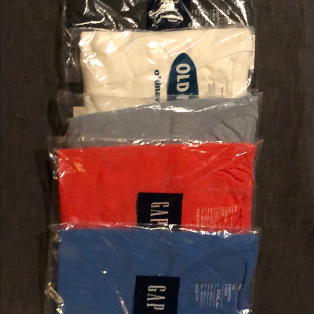 FIVE (5 TOTAL)- Gap t-shirts Size XXXL TALL